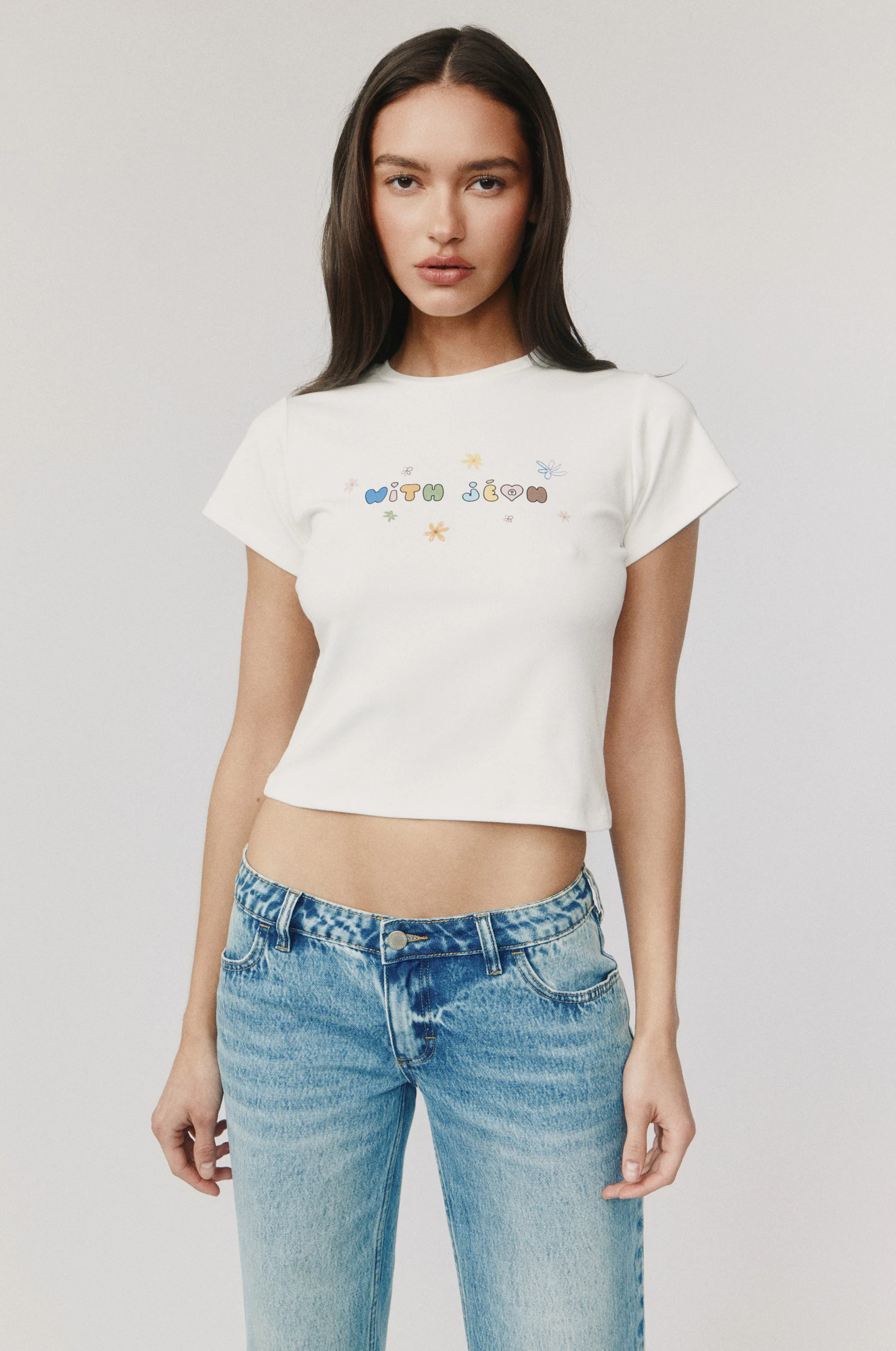 With Flowers Tee | White / Multi - Image 3