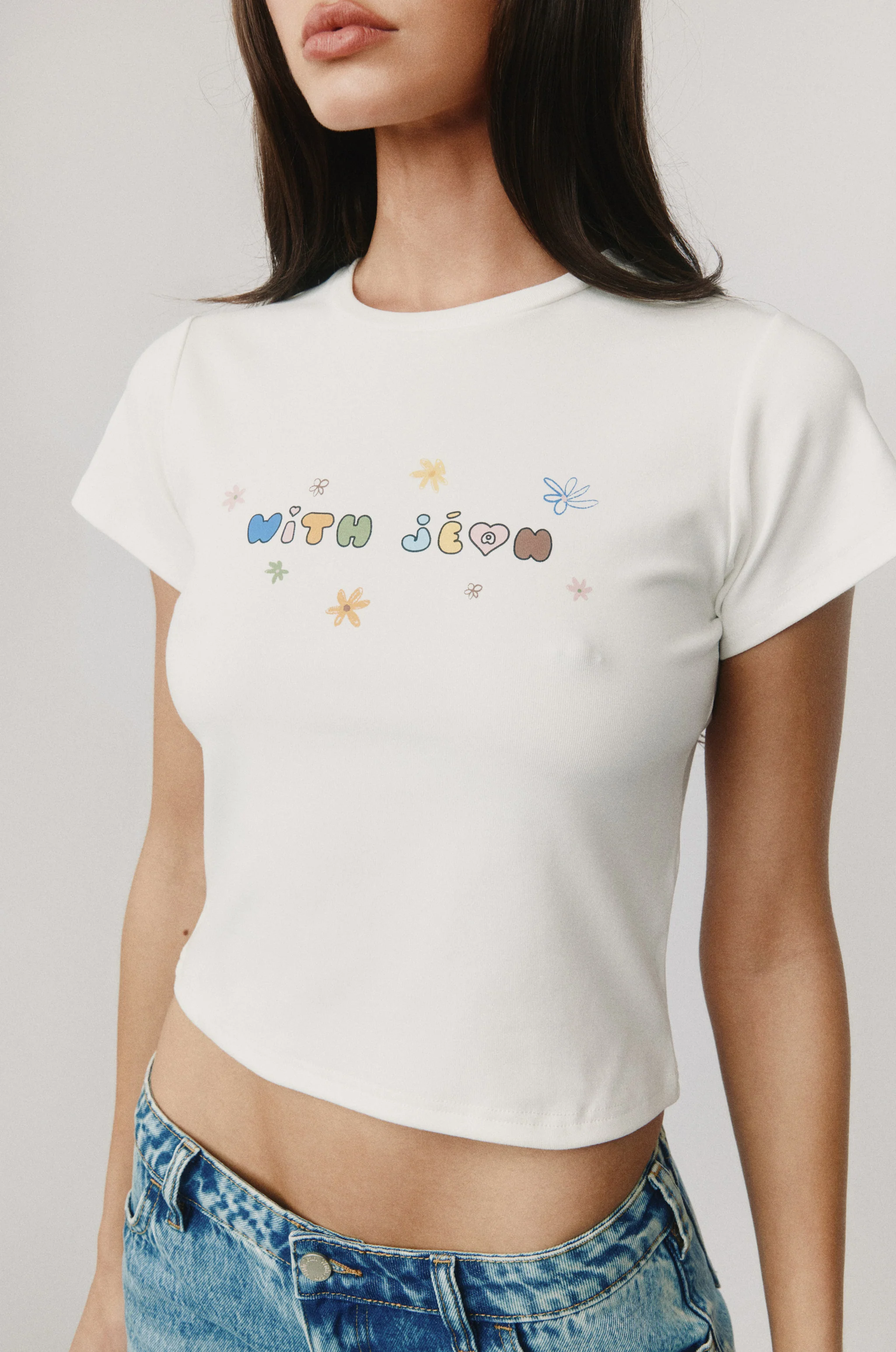 With Flowers Tee | White / Multi - Image 4