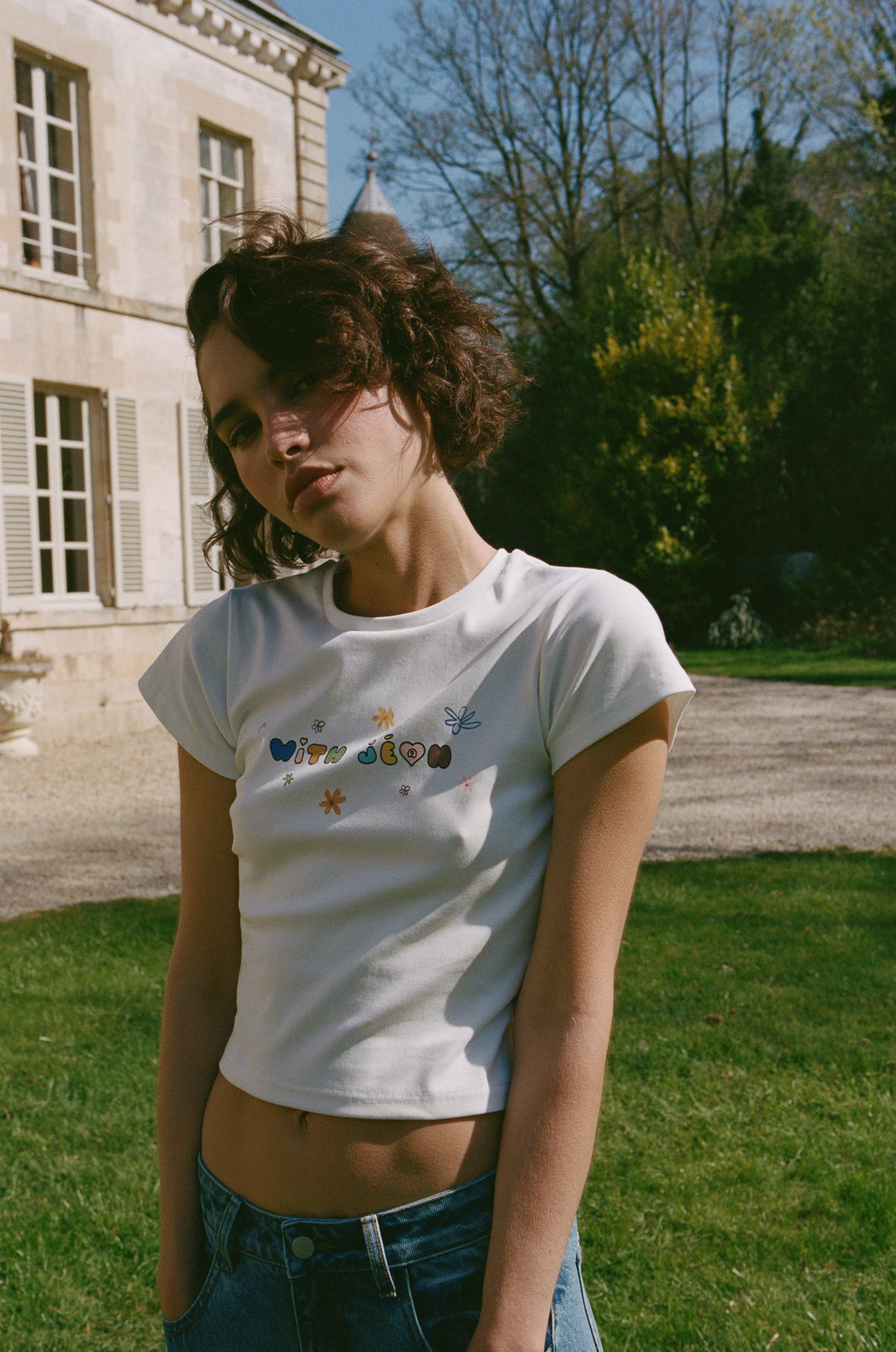 With Flowers Tee | White / Multi - Image 5