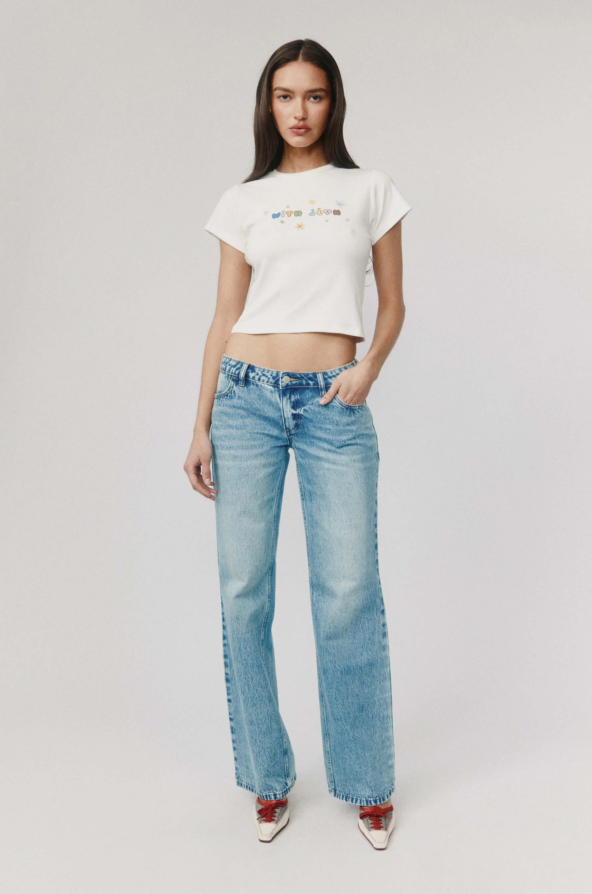 With Flowers Tee | White / Multi - Image 7